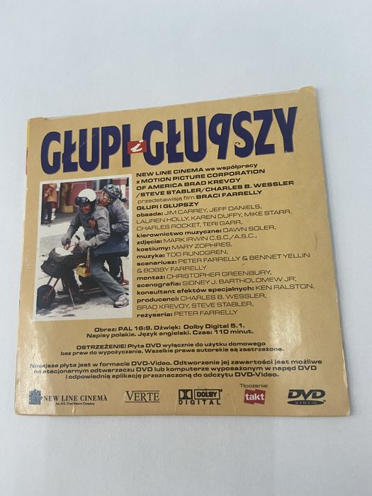 „Głupi i głupszy" film na płycie DVD