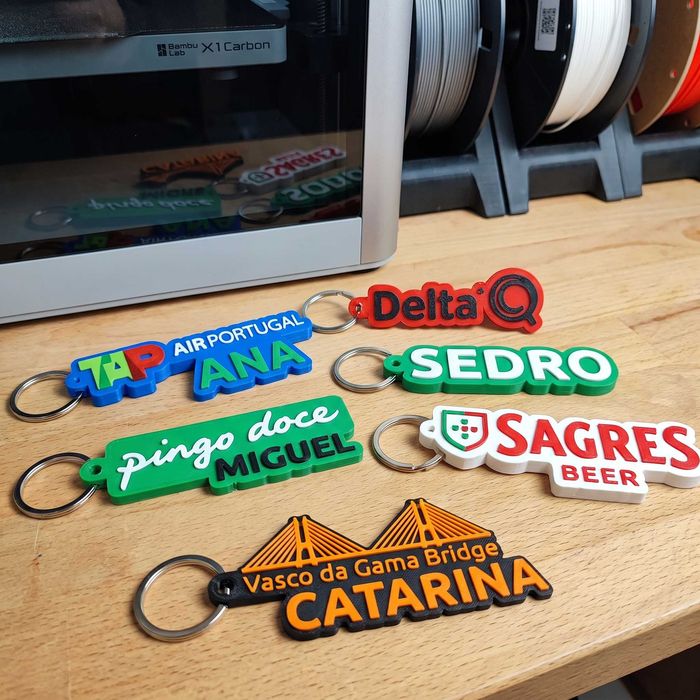 Porta-Chaves Personalizado com sue nome ou logo