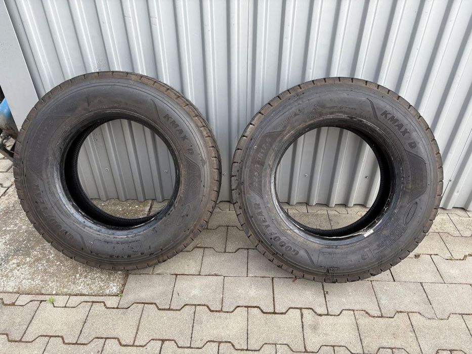 opony goodyear kmax d 225/75r 17.5” jak nowe 2025