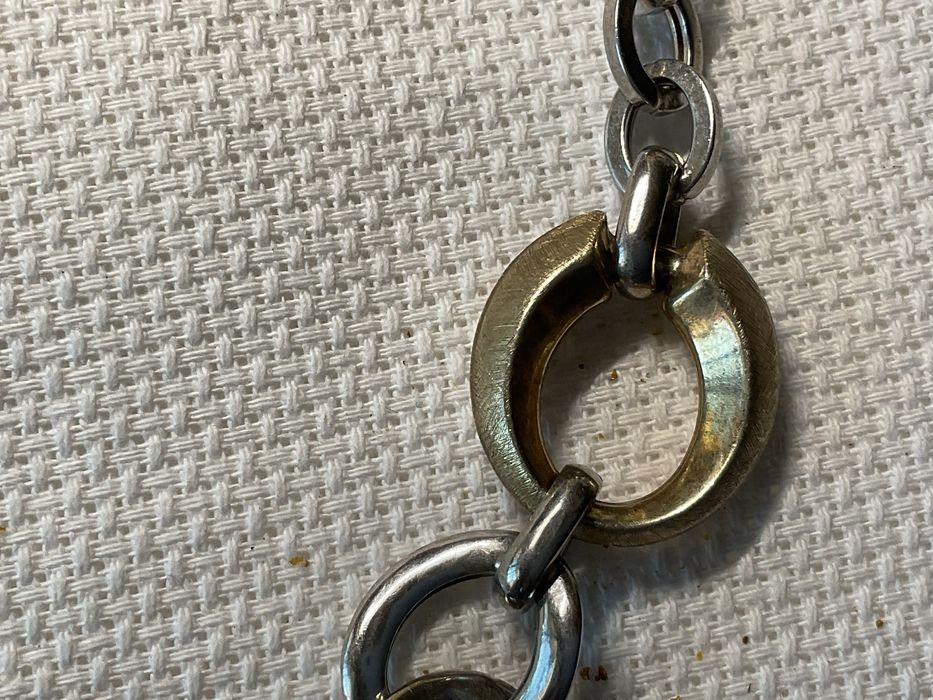 Artigos em prata, colar, pulseiras, anel com pérola