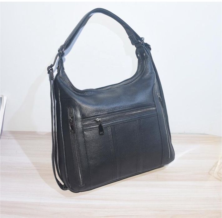 Жіноча шкіряна сумка рюкзак