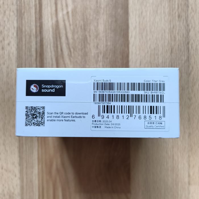 Навушники TWS Xiaomi Buds 5 Titan Gray