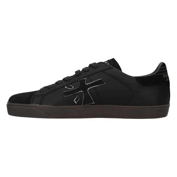 Sneakersy męskie Premiata Steven 8484 - skórzane - czarne, 41