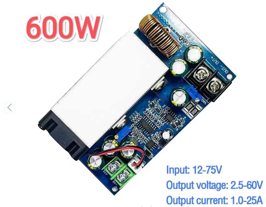 Блок живлення +48В (24-54В) 16-10А Made in United Kingdom