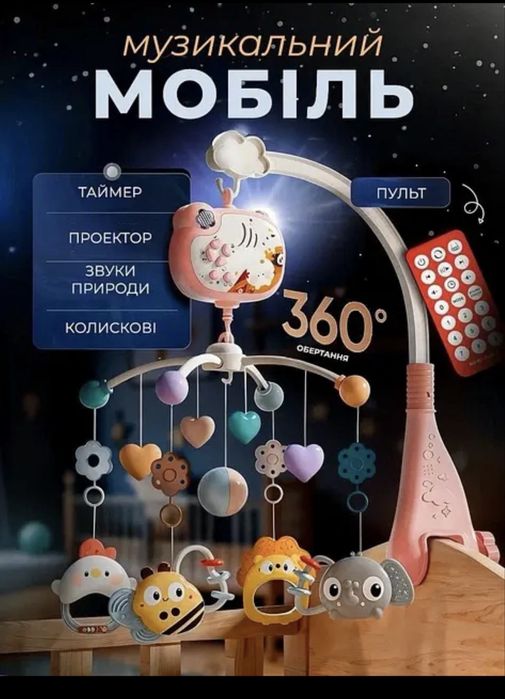 Продам мобіль на кроватку