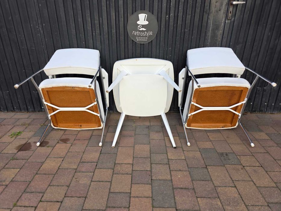 Designeskie fotele KOVONA - Bauhaus lata 60. Czechosłowacja, Mid-Century, PRL * GRATIS stolik