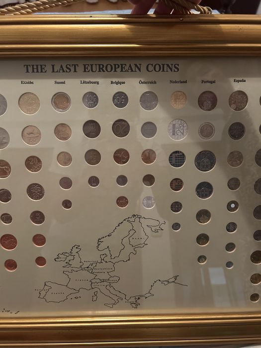 Quadro das Últimas Moedas Europeias (Antes do Euro)
