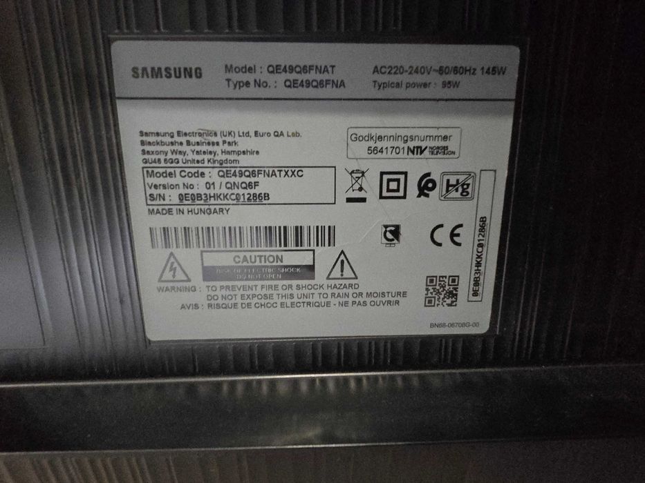 TV Samsung QE49Q6FNAT – Ver detalhe