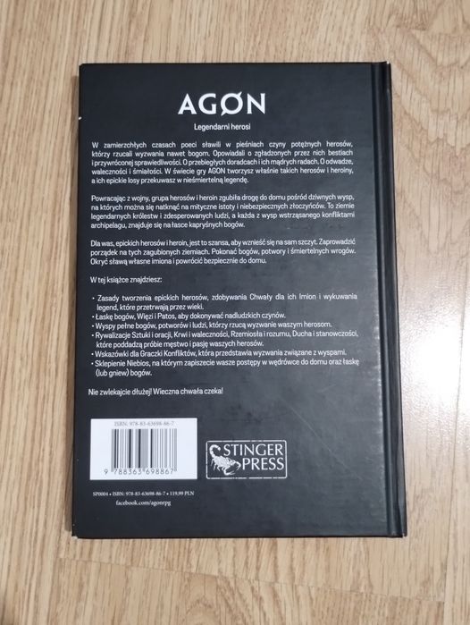 Agon Podręcznik RPG edycja polska