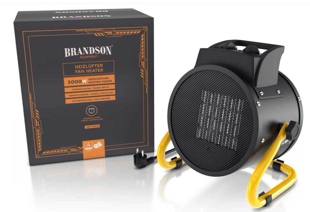 Тепловентилятор обігрівач електро дуйчик Brandson 2кВт обогреватель