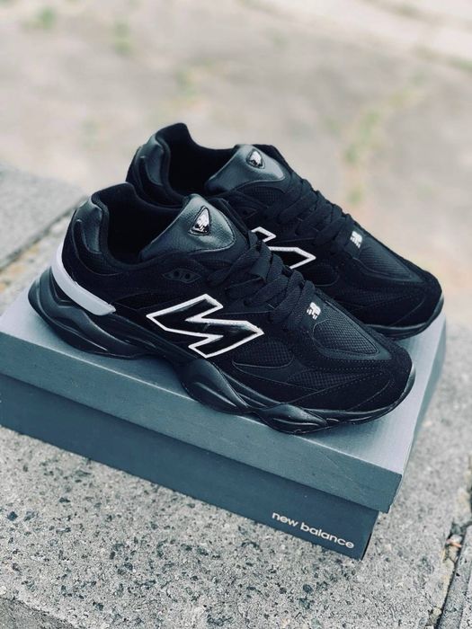 New Balance Gore-Tex WaterProof Termo Кросовки мужские черные Нью беланс топ качество Ньюбелансы 9060 NB Прочные легкие красивки Кросовки кожаные