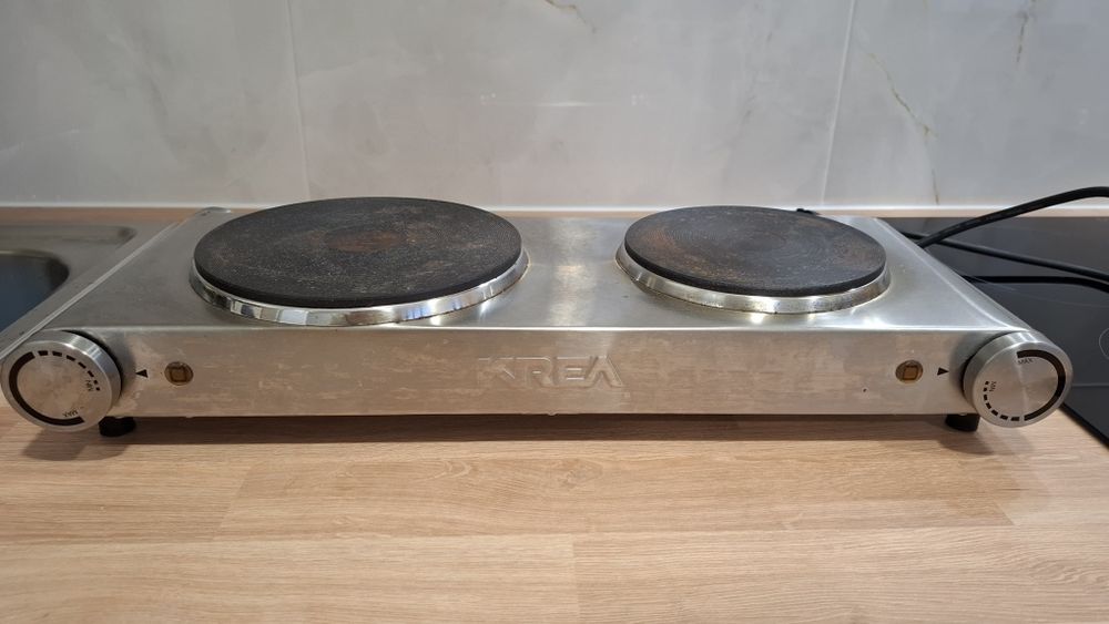 Placa elétrica inox 2bicos KREA com GARANTIA