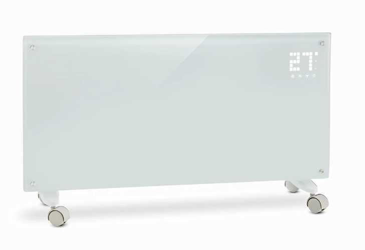 Bornholm, grzejnik konwekcyjny, 2000W, wyśw. LED, 2 st. grzania, biały