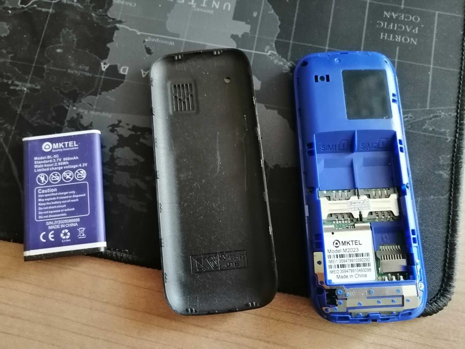 telefon MKTEL m2023, latarka mocna
