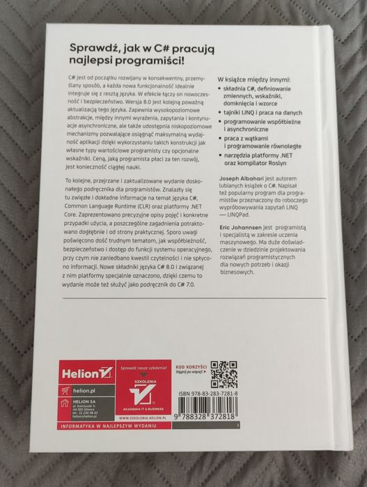 C# 8.0 w pigułce, Joseph Albahari, Eric Johannsen, Helion
