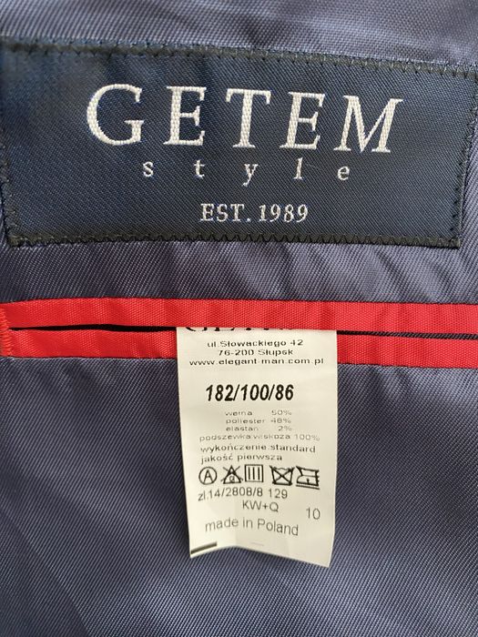 Garnitur męski granatowy