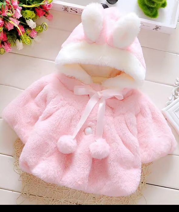 флісова накидка рожева