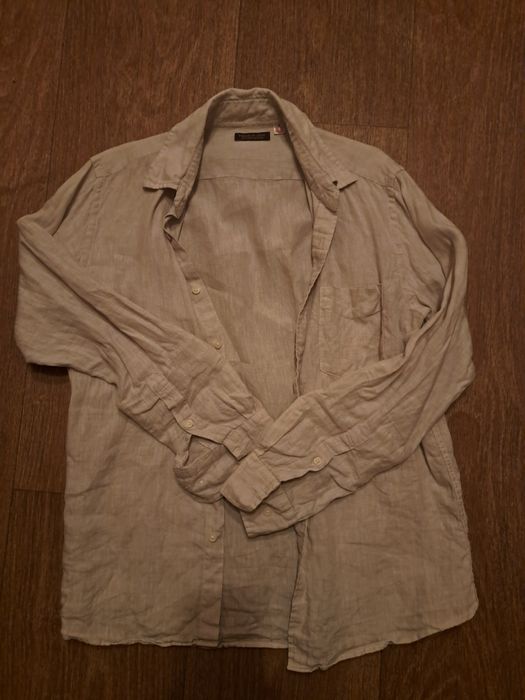 Лляна рубашка Uniqlo
