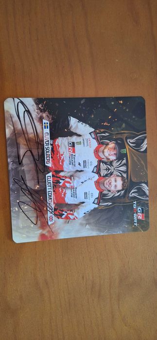 Autógrafo de piloto WRC