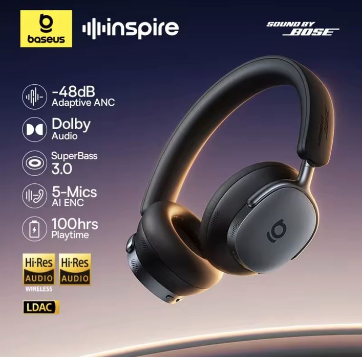 Hi-Res Bluetooth навушники Baseus Xh1 by BOSE