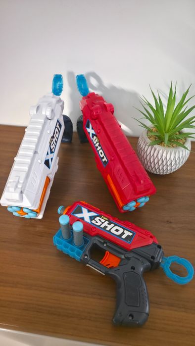 Kit Nerf vermelho e branco