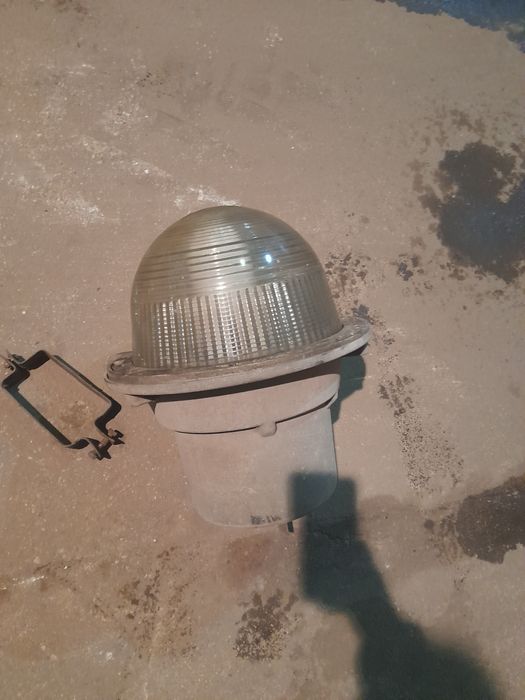 Duza lampa loft wisząca przemysłowa prl
