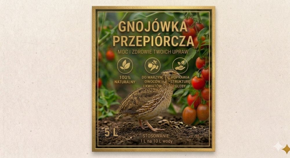 Gnojówka przepiórcza 5L – koncentrat