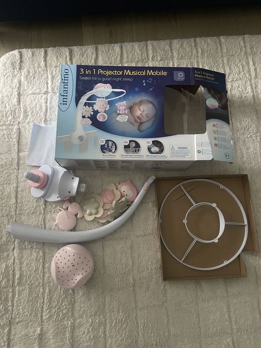 Karuzela 3w1 od BKids, lampka, projektor