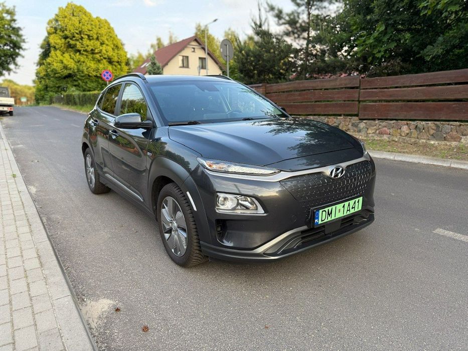 Hyundai Kona 100% elektryk Bogate wyposażenie DARMOWE Parkingi - 300KM zasięgu