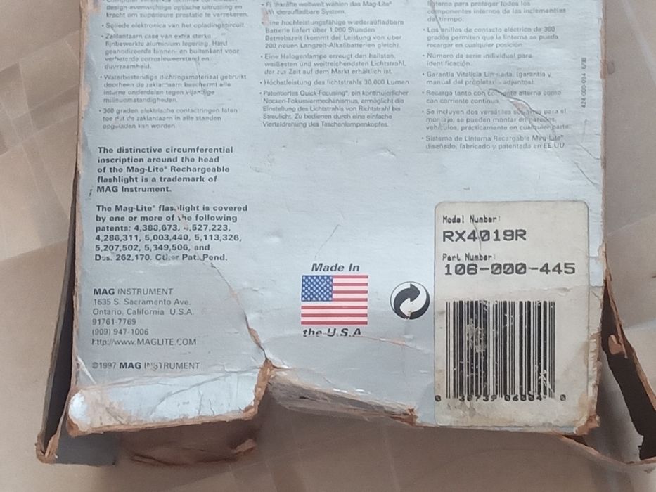 Фонарь MAGLITE RX4019R производства США