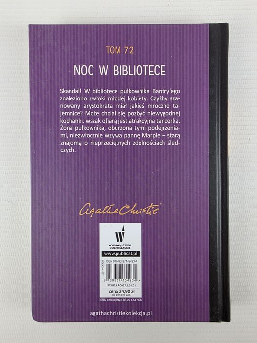 Noc w bibliotece Agatha christie Tom 72