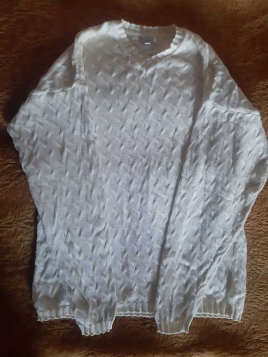 Пуловер чоловічий "ESPRIT" білого кольору розмір 54-56