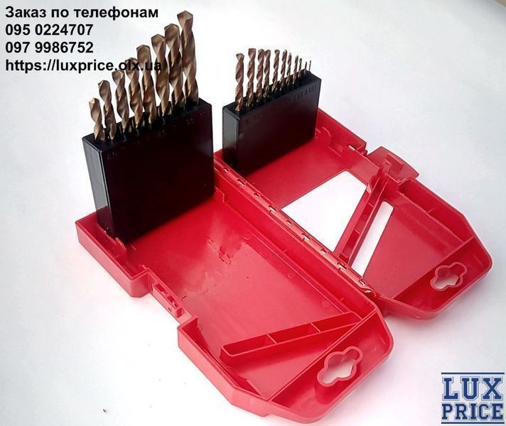 Набір свердел по металу HSS 19 шт INTERTOOL SD-0019. Сверла