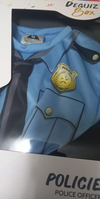Fantasia de policia (4-6 anos) Novo