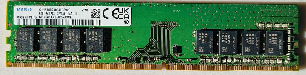 Samsung RAM DDR4 8 GB 3200 MHz 288-pin DIMM