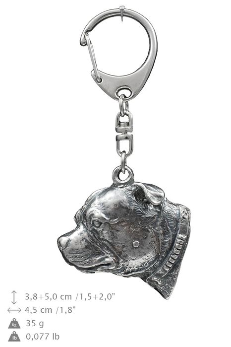 Staffordshire Bull Terrier brelok posrebrzany Art-Dog