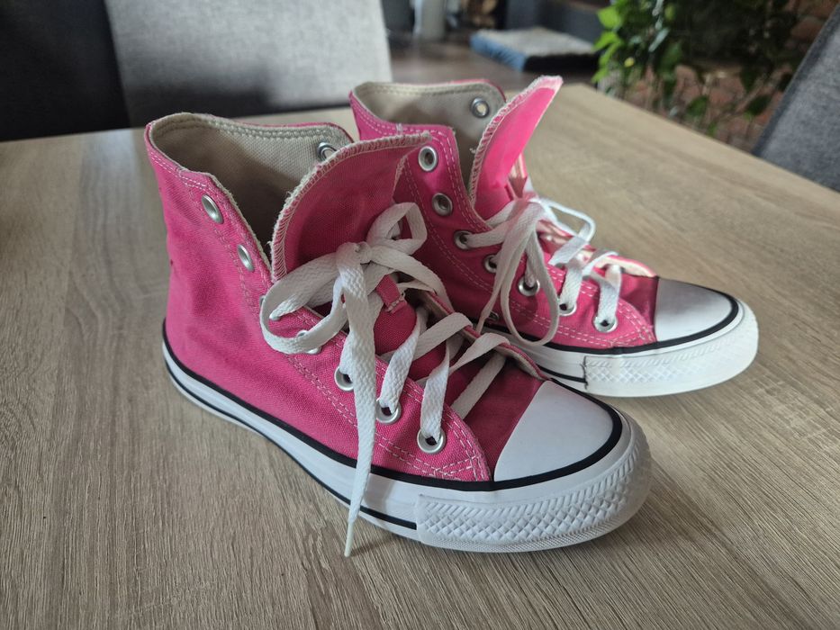 Trampki Converse rozm 36, wkładka 22,5 różowe