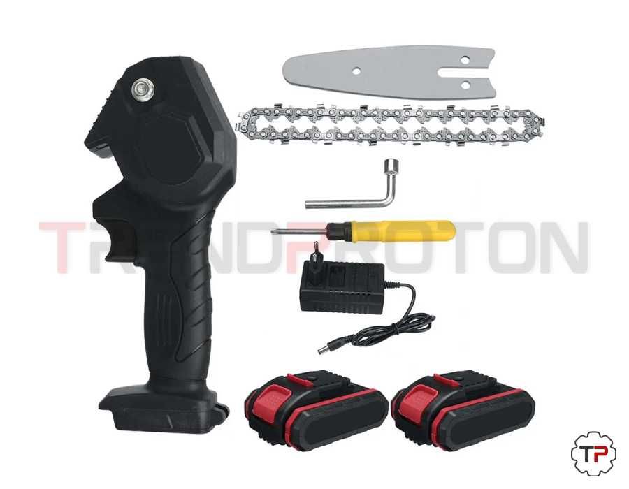 Mini Motosserra 4'' c/ 2 Baterias 2Ah