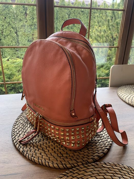 Skorzany plecak Michael Kors