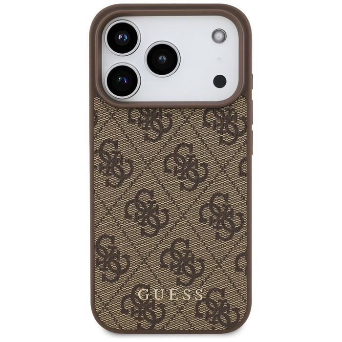 Guess Futerał Do Iphone 17 Pro Guhcp17Lg4Gfbr (Pu 4G Classic) Brązowy