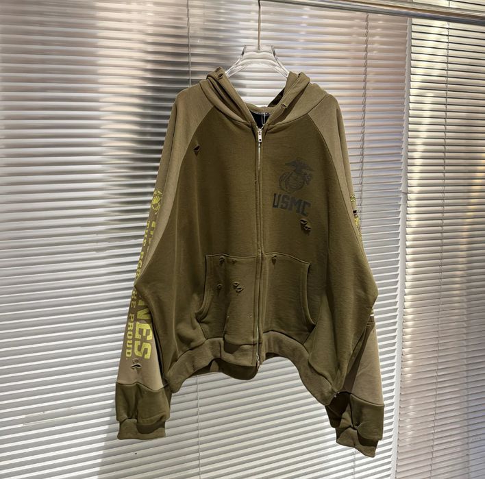 Grailz project g/r zip hoodie