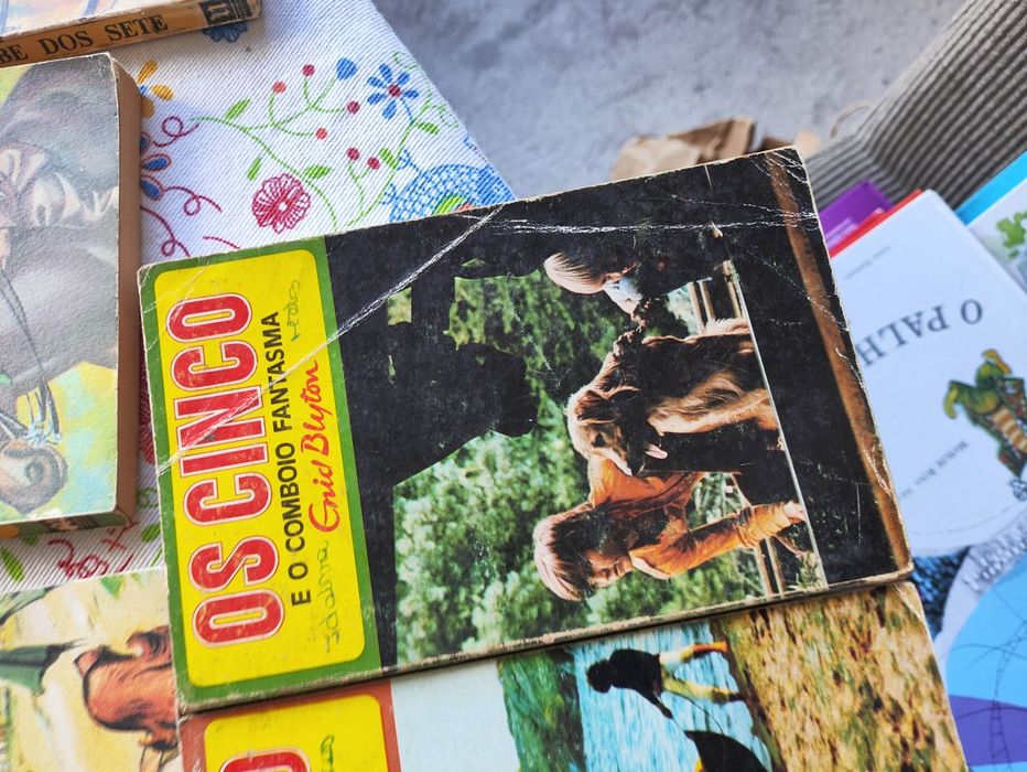 Livros os cinco e os sete enid blyton antigos anos 50/60