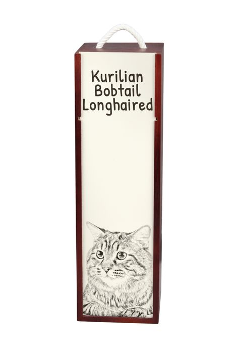 Kurylski bobtail długowłosy pudełko na wino z kotem Art-Dog