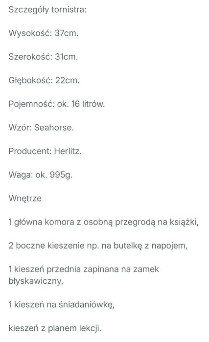 Plecak szkolny Herlitz