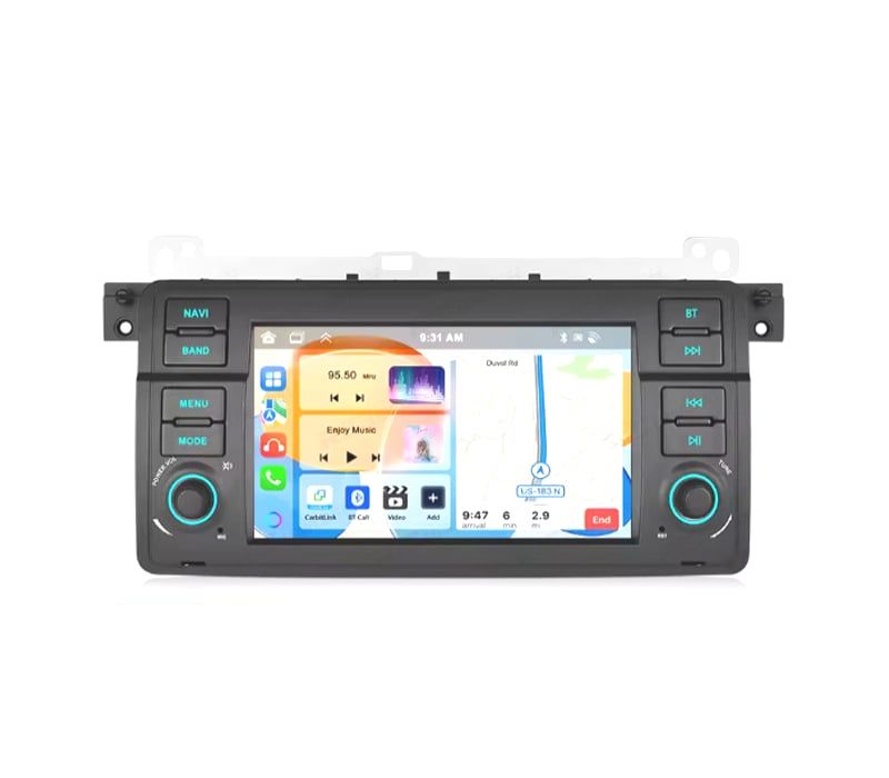 RÁDIO GPS ANDROID 15 BMW SÉRIE 3 E46 98-05 / COMPACTO 01-05 / CABRIO 00-06 / TOURING 99-05 / COUPÉ 98-06 7" 4GB+64GB