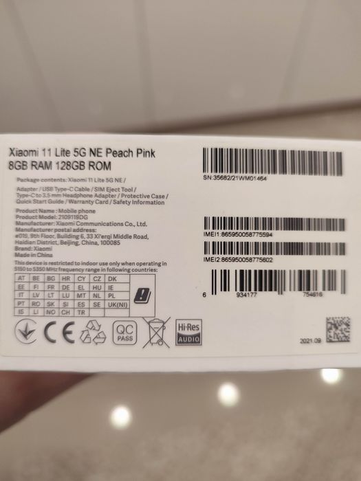 Xiaomi 11 lite 5G kolor peach pink