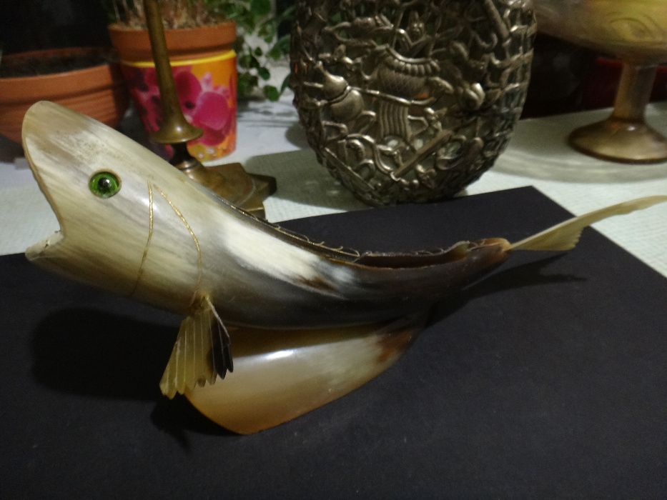 Статуэтка, фигурка из рога "Рыба". СССР