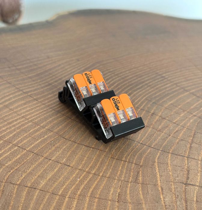 WAGO 221-413 adapter montażowy na szynę DIN 35 mm, 2 złączki