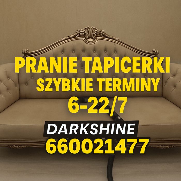 Pranie tapicerki meblowej samochodowej,mycie okien