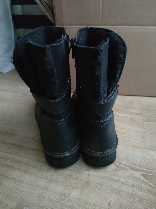 Ciepłe kozaki z futerkiem, ocieplane Rieker 38